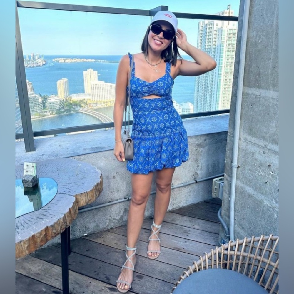 ZARA BLOGGERS’ FAVORITE OPENWORK EMBROIDERED MINI DRESS